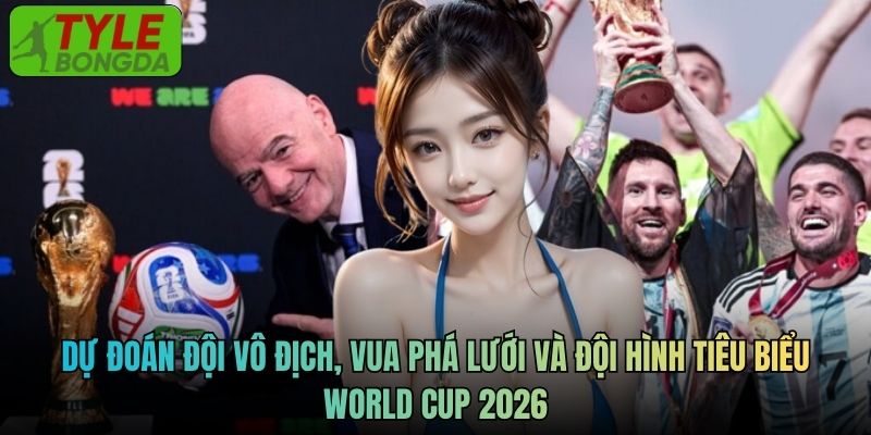 Dự đoán đội vô địch, vua phá lưới và đội hình tiêu biểu World Cup 2026