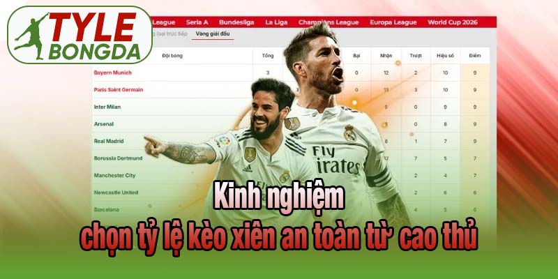 Kinh nghiệm chọn tỷ lệ kèo xiên an toàn từ cao thủ